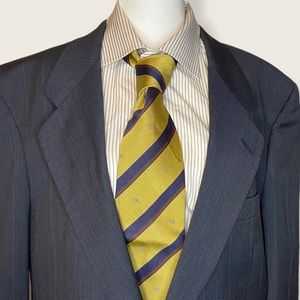 Burberry Vintage Logo Diagonal Stripe Tie